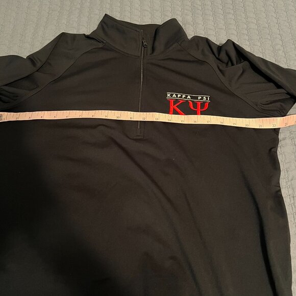 Sport Tek Size Small Black Lightweight Kappa Psi Half Zip Jacket - Picture 6 of 6
